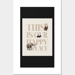 This is our happy place quote, Animals, Kids art Posters and Art